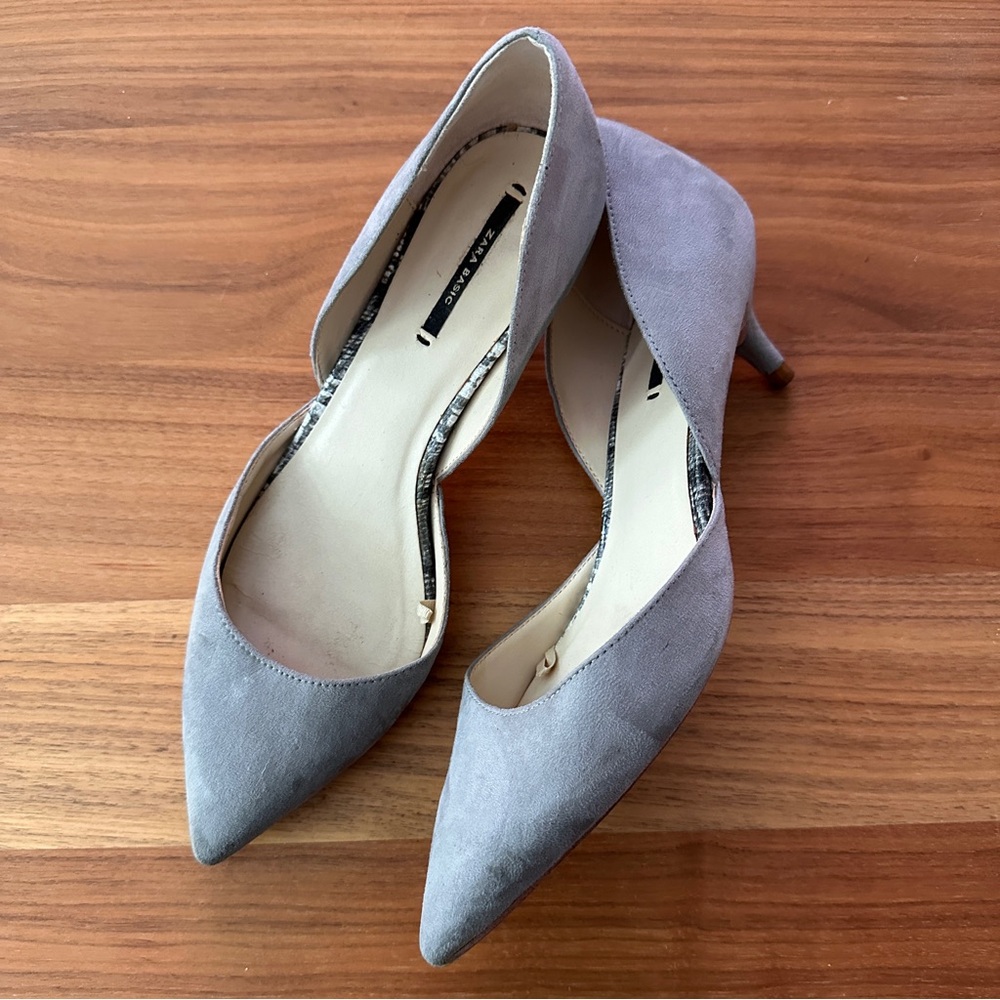 ZARA D’Orsay Heels - Grey/ Gray